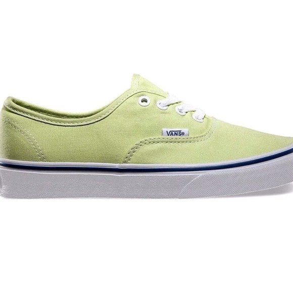 VANS Authentic Lime Green True White Womens Sneakers - Picture 2 of 3